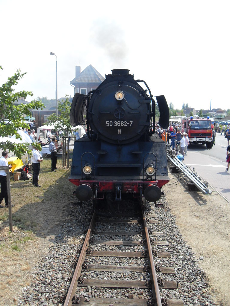 50 3682-7 war am 04.07.2009 in Wittenberge zu Gast bei einem Bahnhofsfest.