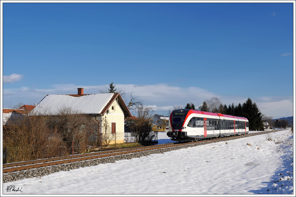 5063 005, am 12.12.2010 als R 8535 von Graz Hbf. nach Wies-Eibiswald unterwegs, aufgenommen in Krottendorf kurz vor Frauental a.d. Lassnitz.