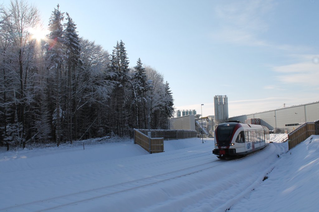 5063.06 war am 25.01.2013 zu Gast in der Awanst Leibenfeld um eine geschlossene Gesellschaft zur Baustellenbesichtigung zu bringen 