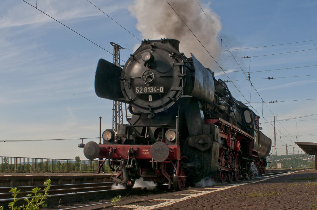 52 8134-0 gesehen am Bahnhof Koblenz-Ehrenbreitstein am 17.05.2012
