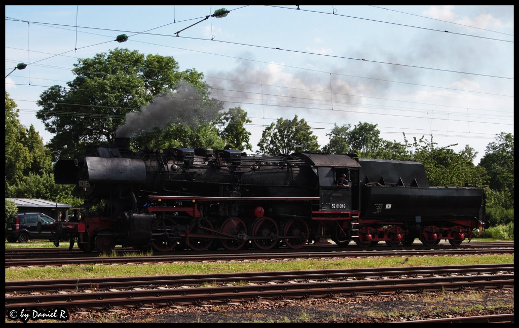 52 8168 der BEM beim Rangieren in Landshut Hbf. (05.06.2011, Landshut)