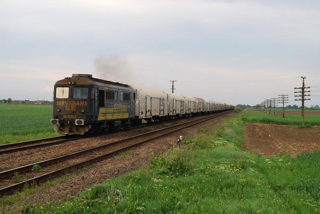 60-1631 (ServTrans) mit Khlwagen-Gz bei Santana (04.05.2010)