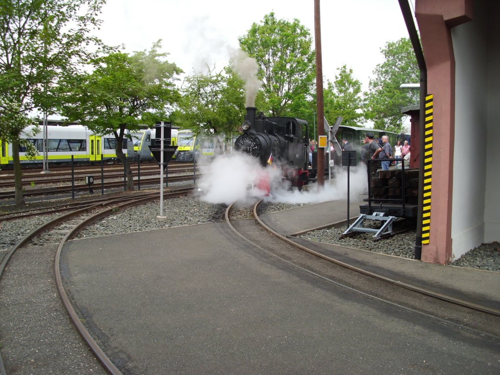 600mm Schmalspurbahn im DDM = Deutsches Dampflokmuseum, Neuenmarkt (11.06.2011)