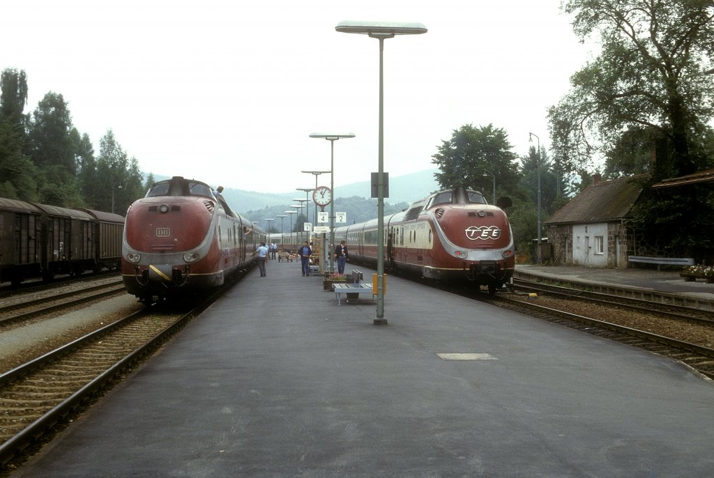 601 004 + 009  Zwiesel  03.09.87