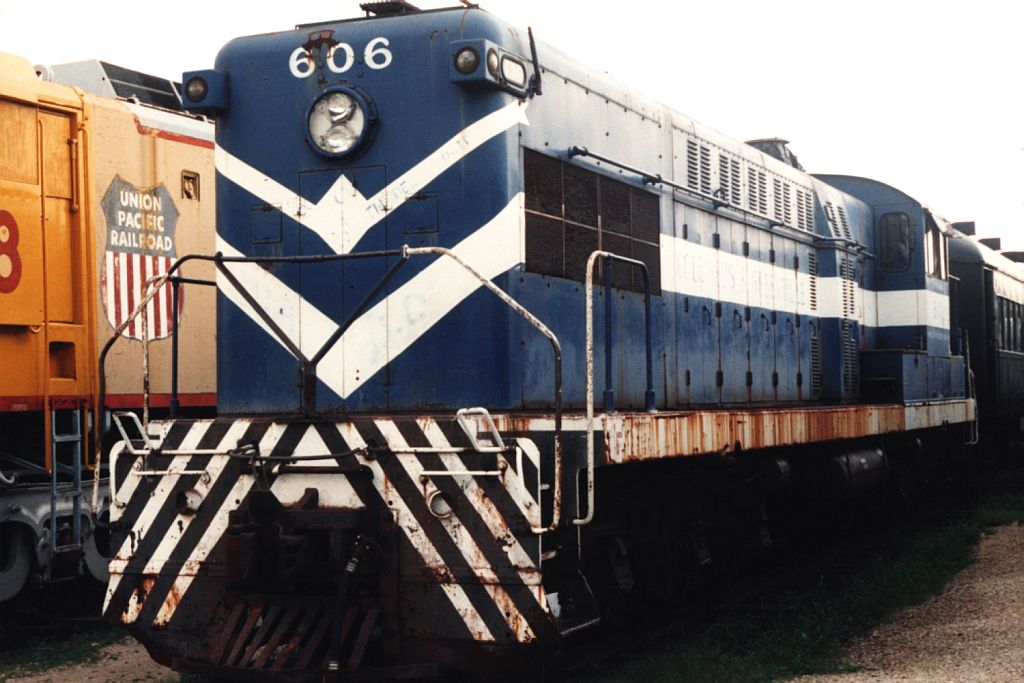 606 in Eisenbahnmuseum Union am 21-8-1993. Bild und scan: Date Jan de Vries.