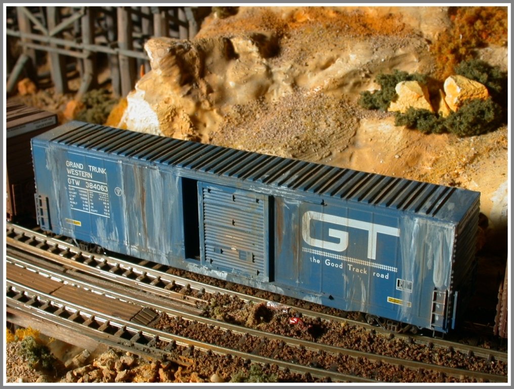 60`Boxcar 384063 Grand Trunk Western. Modell: Micro Trains (11.01.2010)