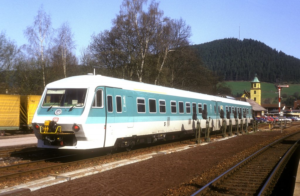 610 504  Baiersbronn  25.04.92  ( Testfahrt )