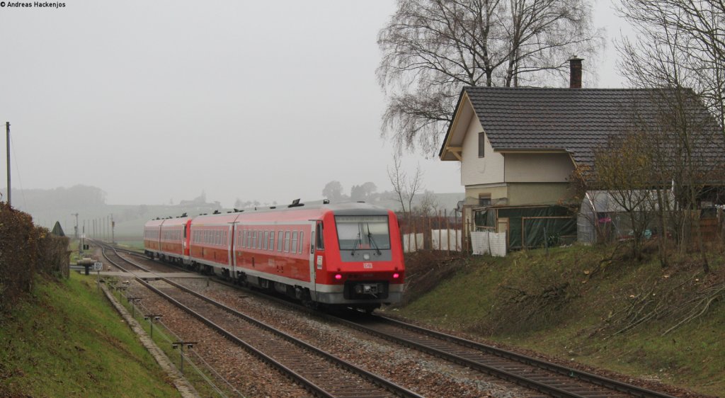 611 010-0 und 015-9 als IRE 3354 (Ulm Hbf-Basel Bad Bf) in Beringen Bad Bf 18.11.12