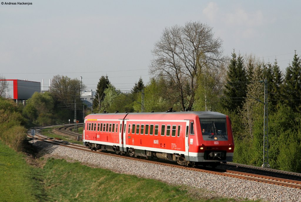 611 014-2 als RE 22315 (Rottweil-Neustadt (Schwarzw) bei Rottweil 23.4.11