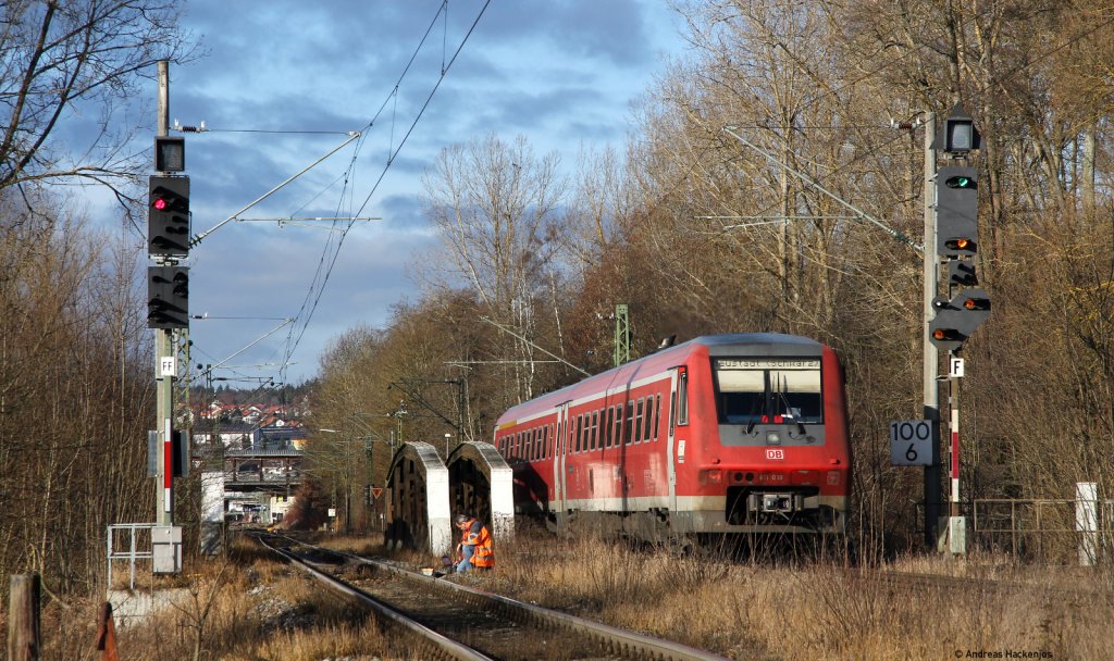 611 018-3 als IRE 3204 (Ulm Hbf-Neustadt(Schwarzw) am Esig Donaueschingen 6.12.11