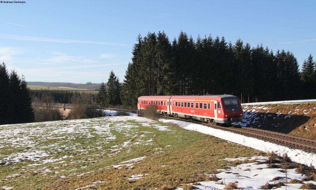 611 027-4 als IRE 3211 (Neustadt(Schwarzw)-Ulm Hbf) bei Dggingen 24.12.12