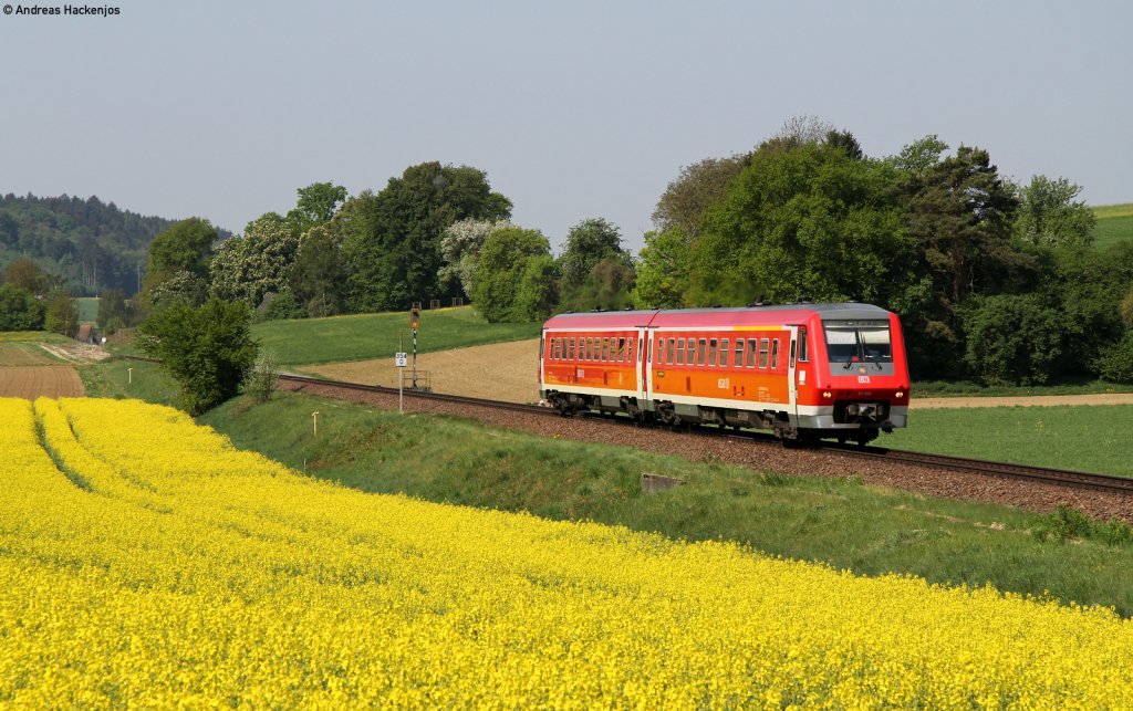 611 049-8 als IRE 3373 (Basel Bad Bf-Konstanz) bei Neunkirch 25.4.11