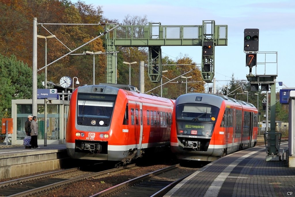 612 132/632 und 642 138/638 treffen sich am 5.11.2009 in Dresden-Klotzsche.