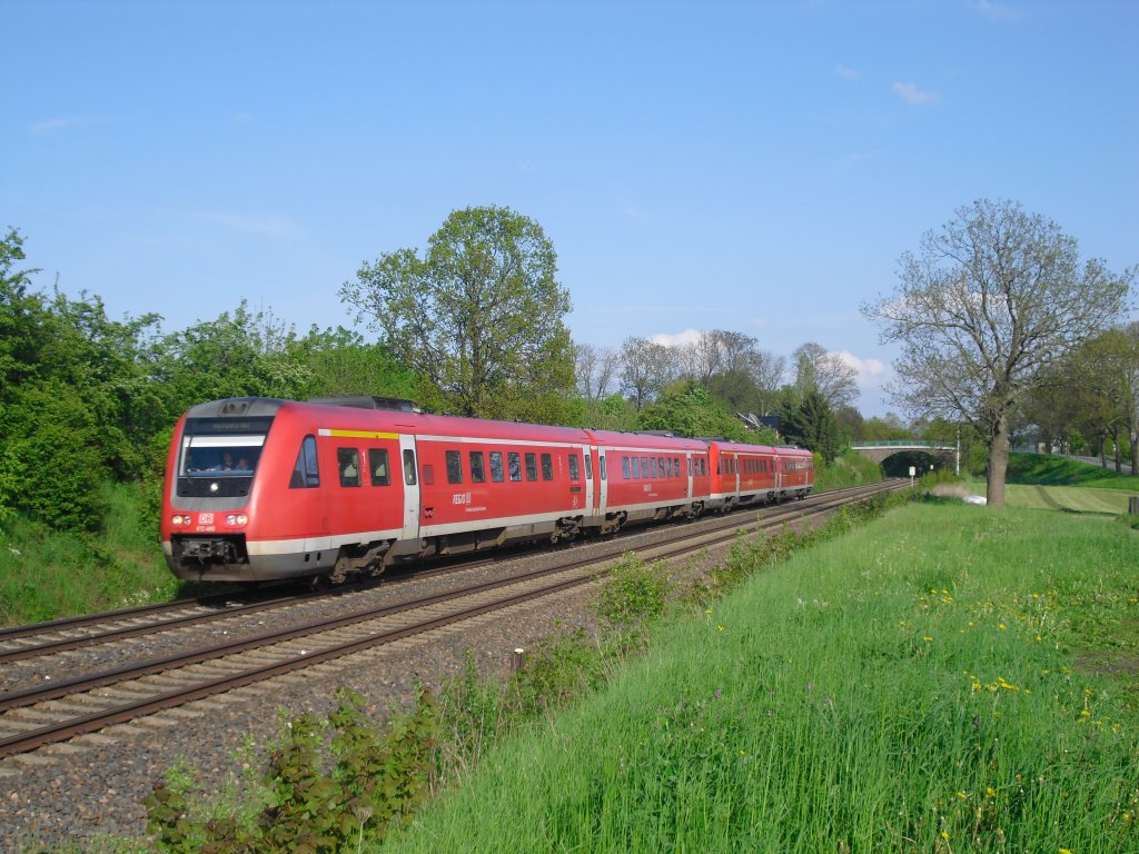 612 480 und ein weiterer 612er fuhren am 22.05.10 in Obermylau Richtung Nrnberg.