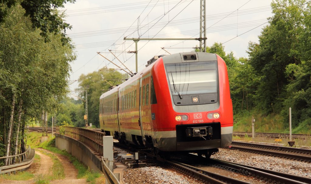 612 565 DB bei Horb am 06.08.2012.