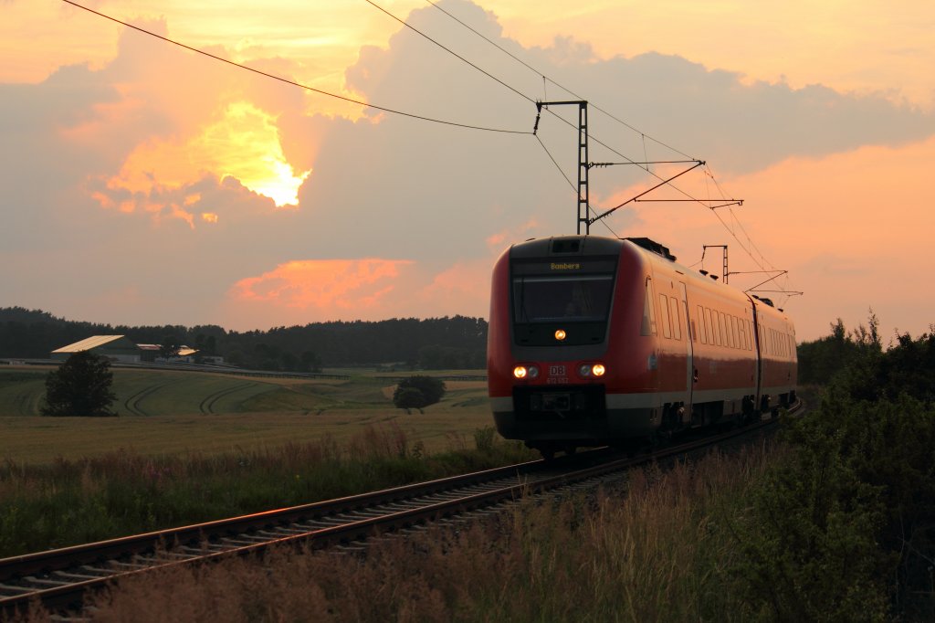 612 652 DB bei Ebersdorf am 04.07.2012.