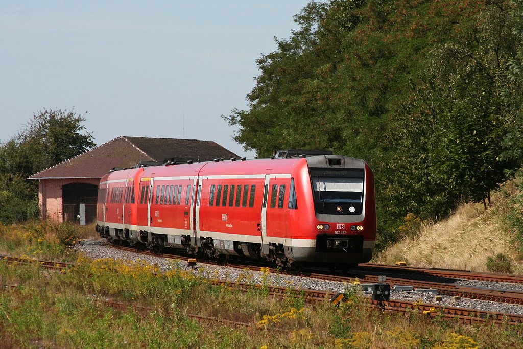 612 992 und zwei unbekannte 612 am 31.08.2009 in Hersbruck.