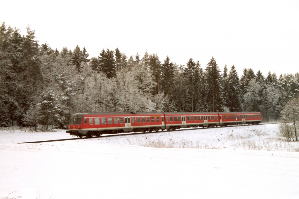 614 021+022 als RB Simmelsdorf-Httenbach-Neunkirchen am Sand am 12.03.2006 bei Speikern.gescantes Foto