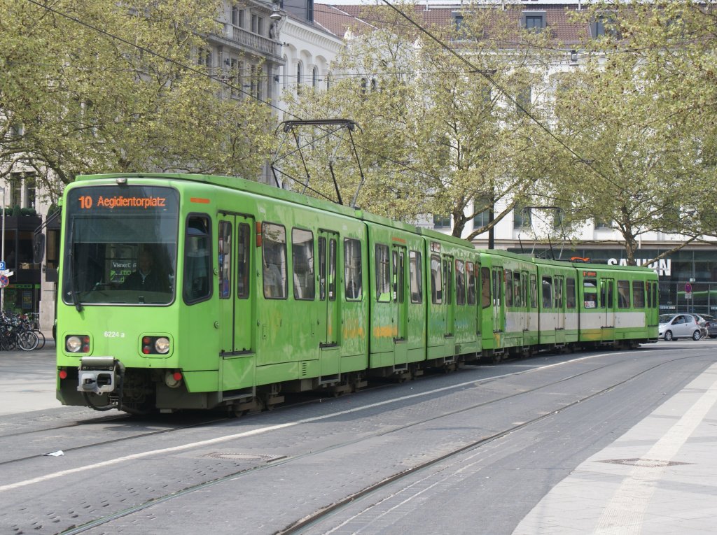 6224 der Linie 10 zum Aegidientorplatz,am 09.05.2010 am Hauptbahnhof.