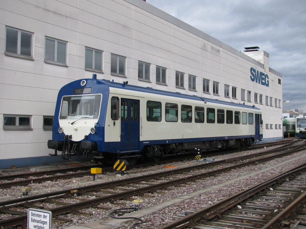 626 128-6 direkt nach der Revision noch ohne Anschriften im Bw Endingen am 25.12.2009