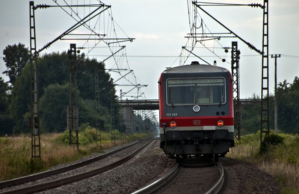 628 429 als RB nach Neufahrn Nby am 27.07.2010 kurz nach Plattling.