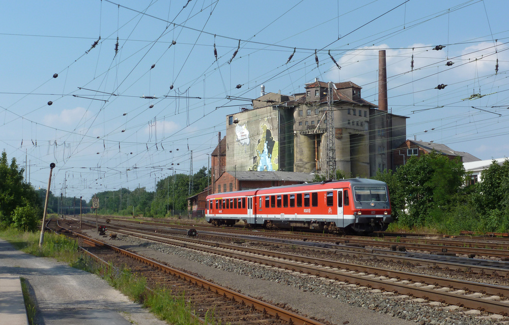 628 613 fuhr am 25.07.2012 in den verdener Bahnhof ein.
