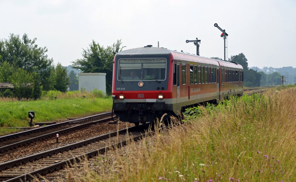 628 649 durchfhrt am 04.07.12 Tssling Richtung Mhldorf.