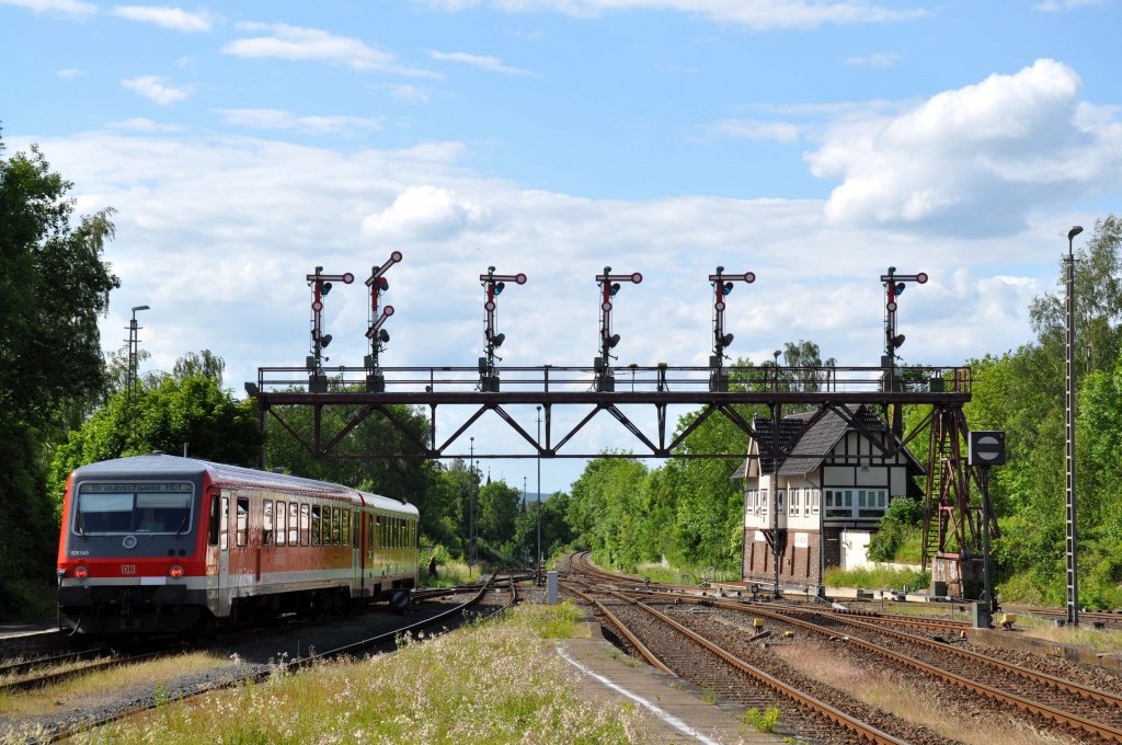 628 bei der Ausfahrt aus Bad Harzburg (09.06.2012)