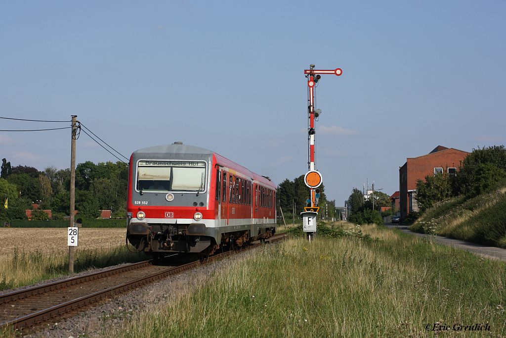 628/928 552 mit einer RB von Schppenstedt nach Braunschweig am 02.08.2011.