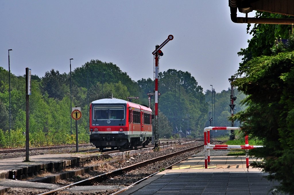 628/928 608 fhrt aus dem Bf Munster aus, am 28.05.2010