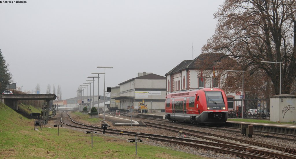 641 014-6 als RB 26755 (Erzingen(Baden)-Schaffhausen) in Neunkirch 18.11.12