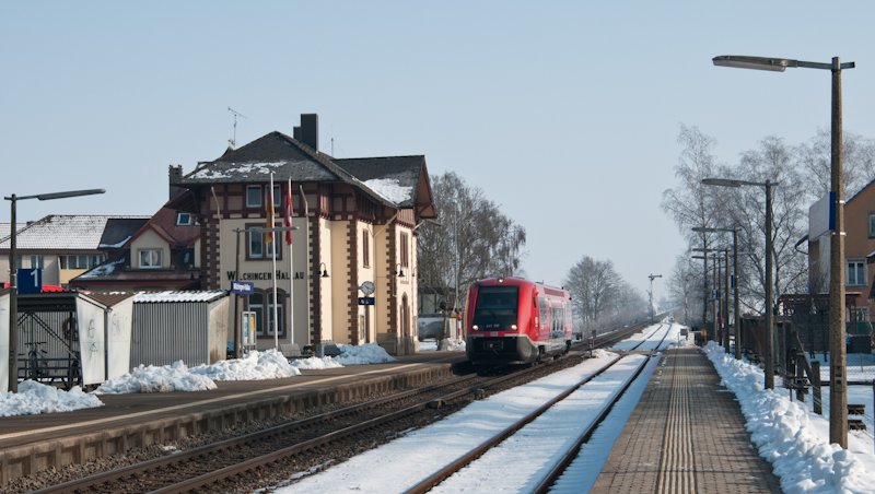 641 017-9 als RB 31238 (Schaffhausen - Erzingen (Baden)) am 16. Februar 2010 in Wilchingen-Hallau.