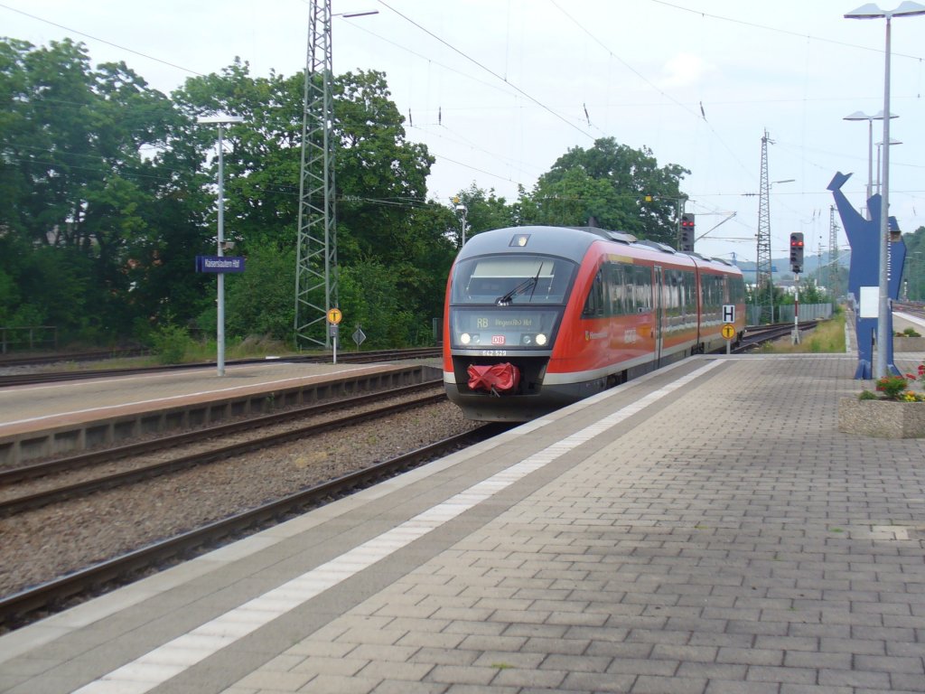 642 029 mit dem RB nach Bingen (Rhein) am 10.06.2011 in Kaiserslautern Hbf