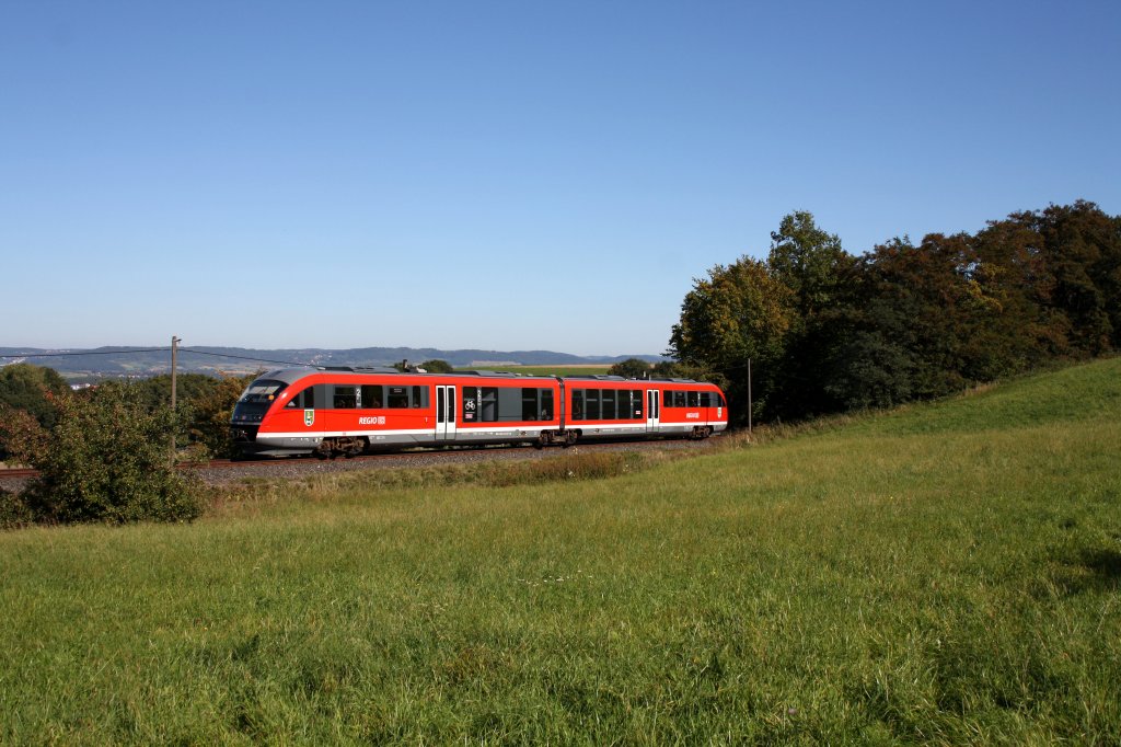 642 114 ( Neustadt (Aisch) ) als RB58734 Grfenberg - Nrnberg-Nordost zwischen Grogeschaidt und Kalchreuth, 1.10.011.