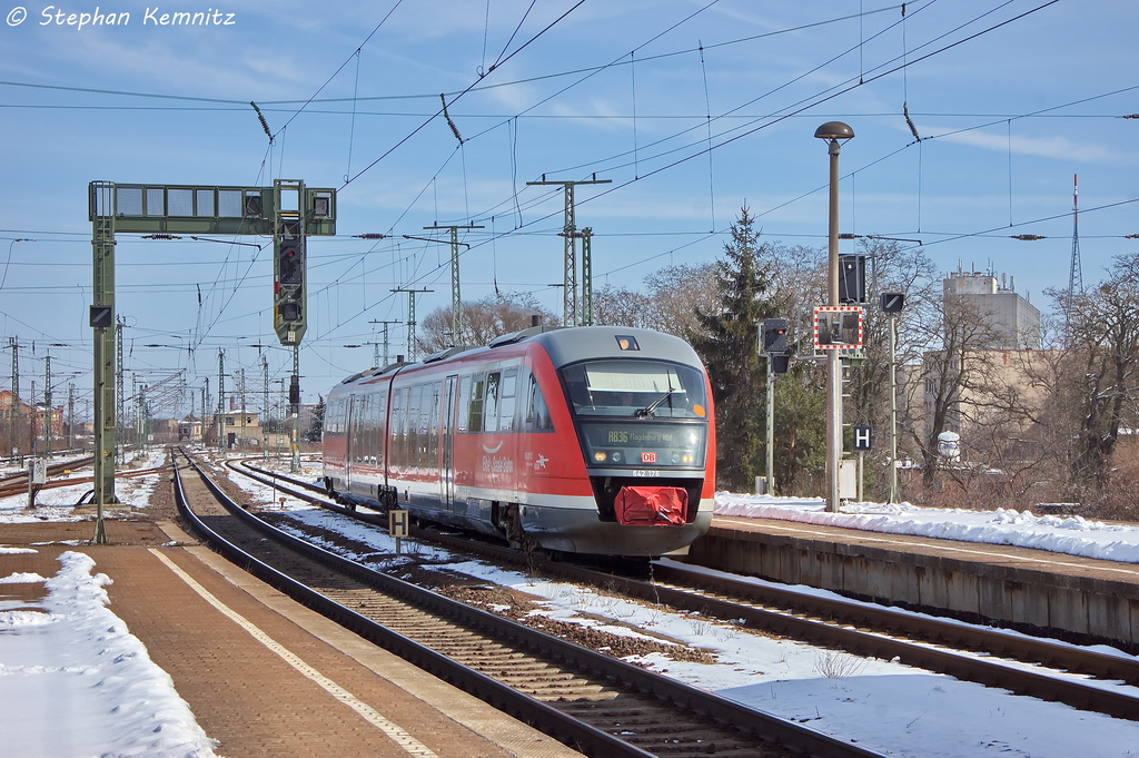 642 176-1 als RB36 (RB 27751) von Haldensleben nach Magdeburg Hbfm bei der Einfahrt in Magdeburg-Neustadt. 23.03.2013