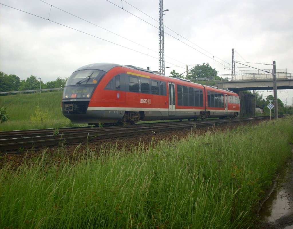 642 531 verlsst Nordhausen Richtung Erfurt 01.06.2013.