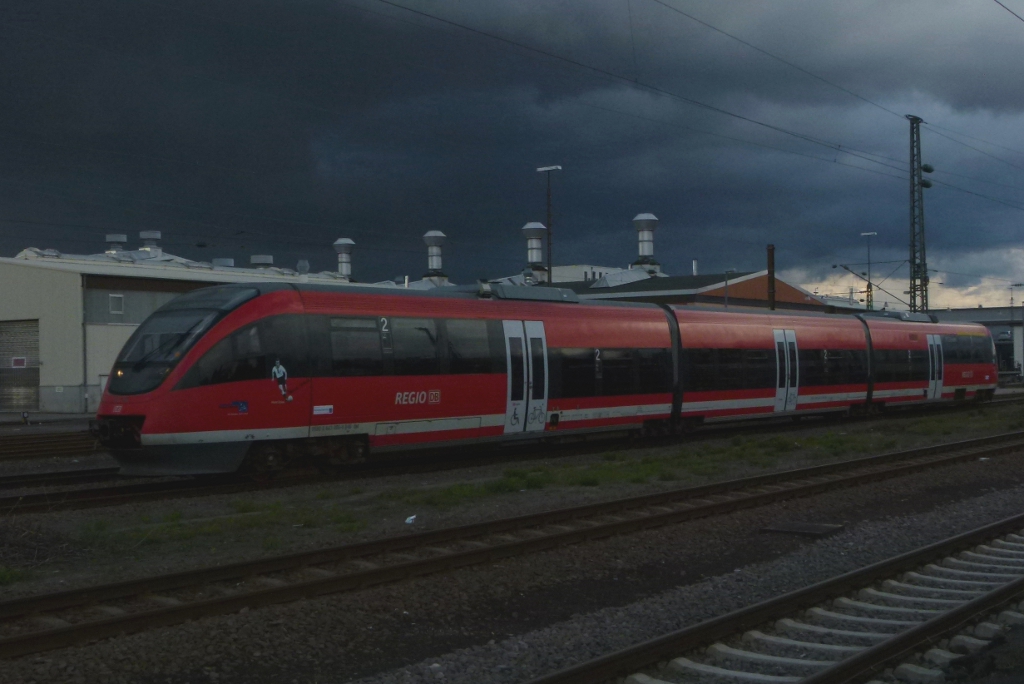 643 006 (Horst Eckel) ist als RB Kaiserslautern - Lauterecken Grumbach am 24.04.2012 in Kaiserslautern