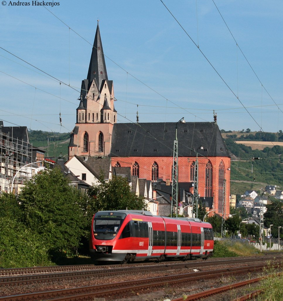 643 010-2/ 643 510-1 auf Probefahrt gen s�den in Oberwesel 20.7.10