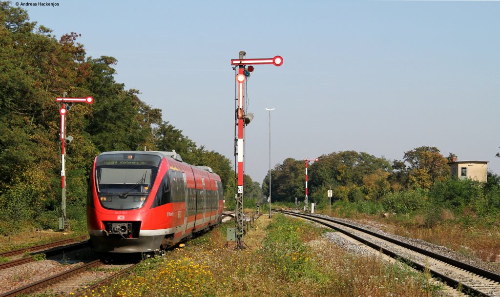 643 012-8 als RB 28069 (Neustadt(Weinstr)Hbf-Karlsruhe Hbf) in Winden (Pfalz) 3.10.11
