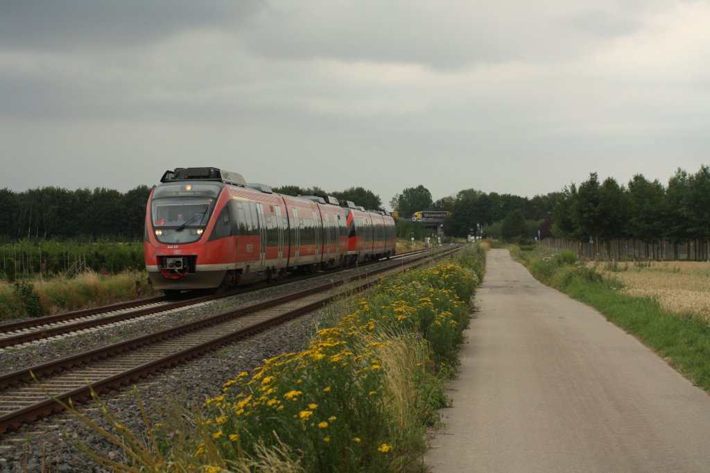 644 031 fhrt als RB 23 am 22.07.11 zwichen Rheinbach und Meckenheim.