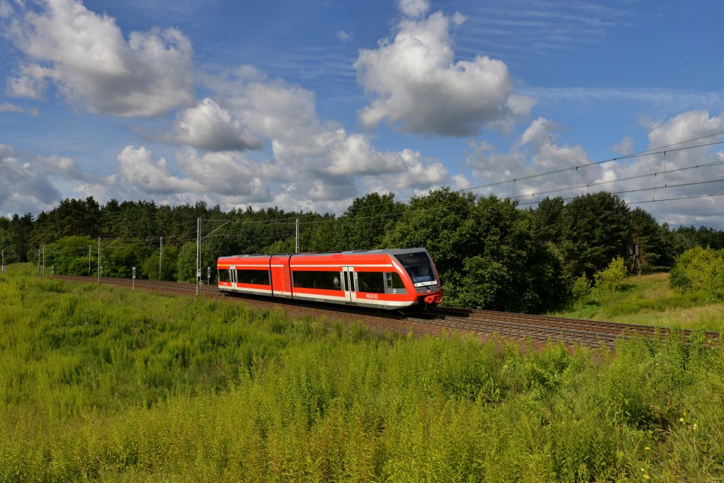 646 529 von Frankfurt (Oder) nach Rzepin am 21.07.2012 unterwegs bei Slubice.