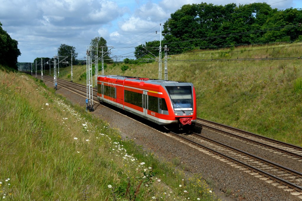 646 529 nach Rzepin am 20.07.2012 unterwegs bei Kunowice.