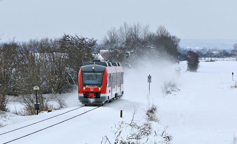 648 355 am 3.01.2010 als RB nach Puttgarden in Heringsdorf.