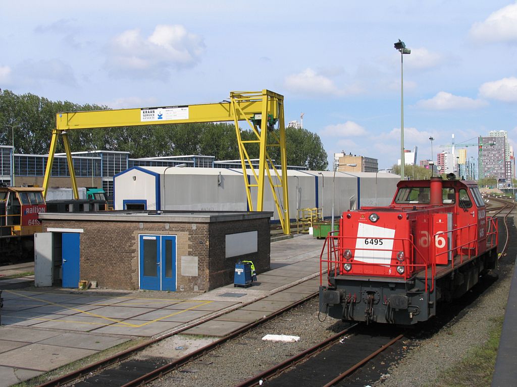 6495 auf Bahnbetriebswerke Rotterdam Feijenoord am 6-5-2010.