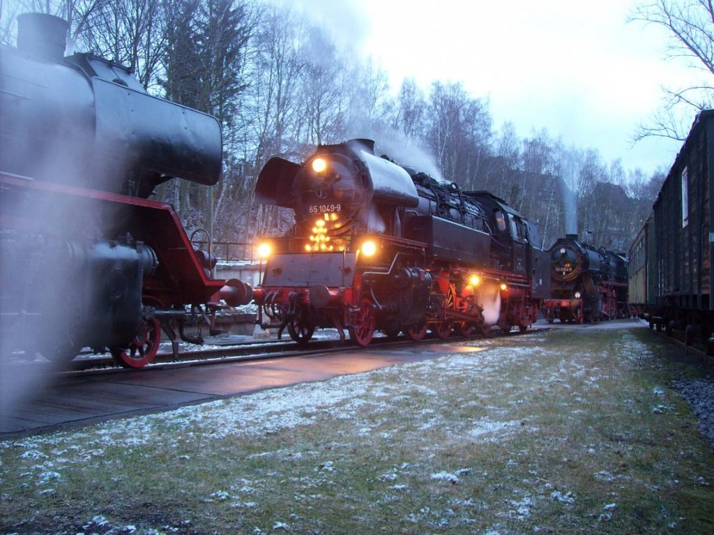 65 1049-9 im Eisenbahnmuseum Schwarzenberg 12.12.2009