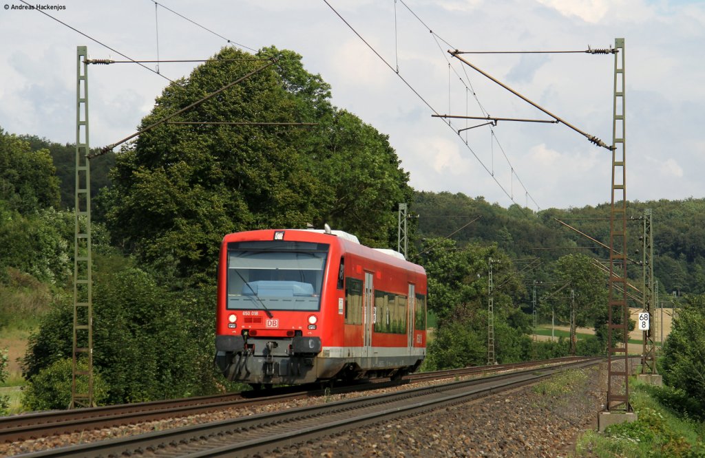 650 018-5 als Tfzf / Lt bei Amstetten 28.7.11