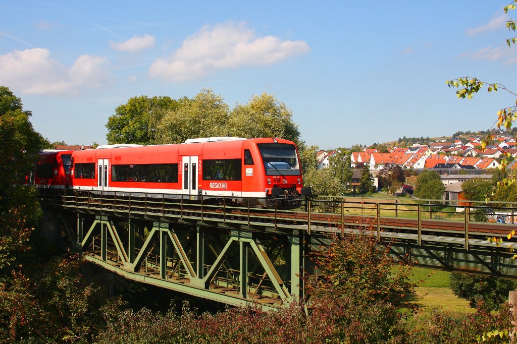 650 100 auf der Brcke bei Herbrechtingen - 18/09/2012