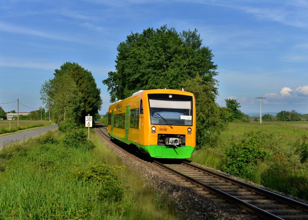 650 668 (VT 35) als RB nach Schwandorf am 06.06.2013 bei Psing.