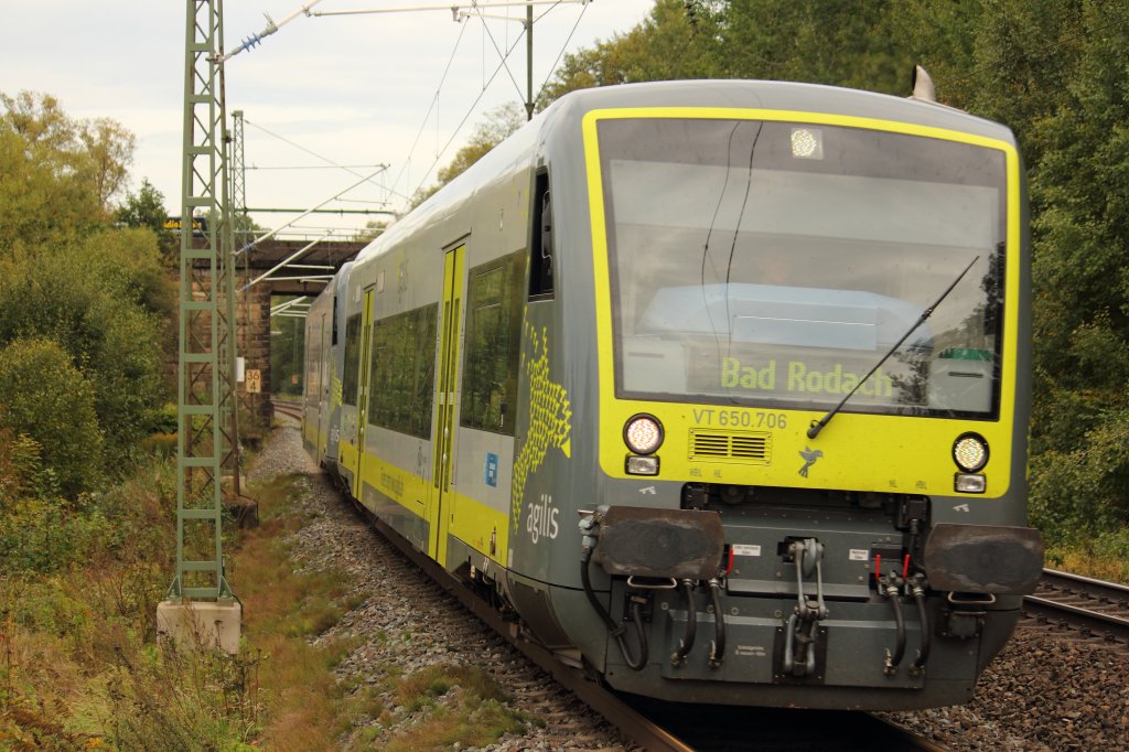 650 706 Agilis in Michelau am 26.09.2012.