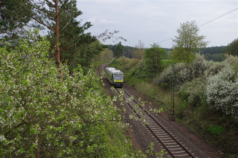650 707 als ag nach Bad Rodach am 06.05.2013 bei Frohnlach auf der KBS 820. 